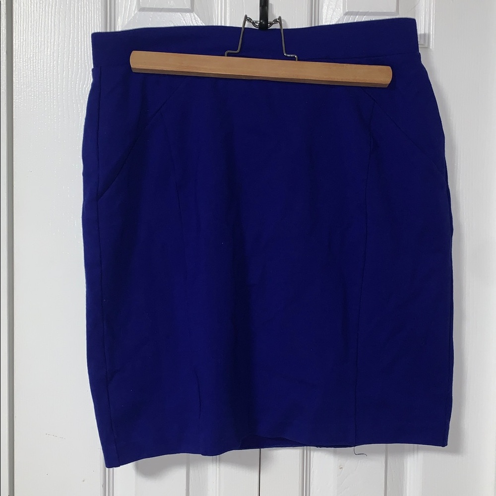 Mario Serrani Royal Blue Mini Skirt